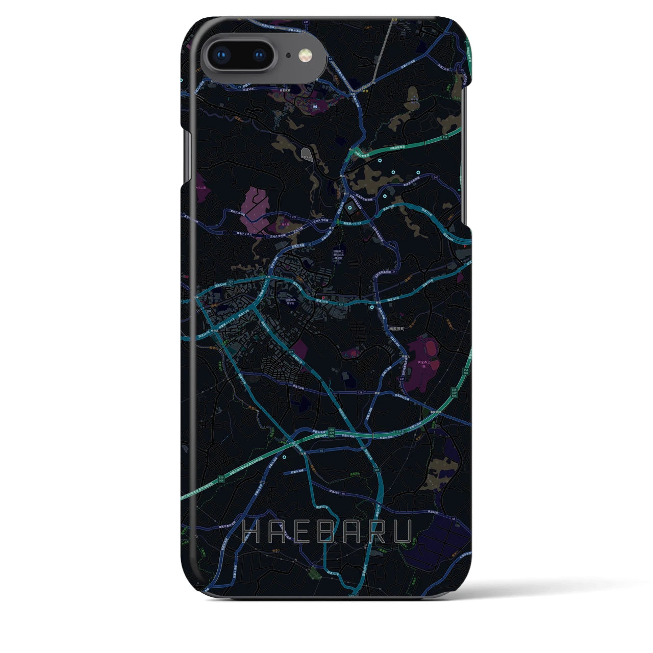 【南風原(沖縄県)】地図柄iPhoneケース(バックカバータイプ)
