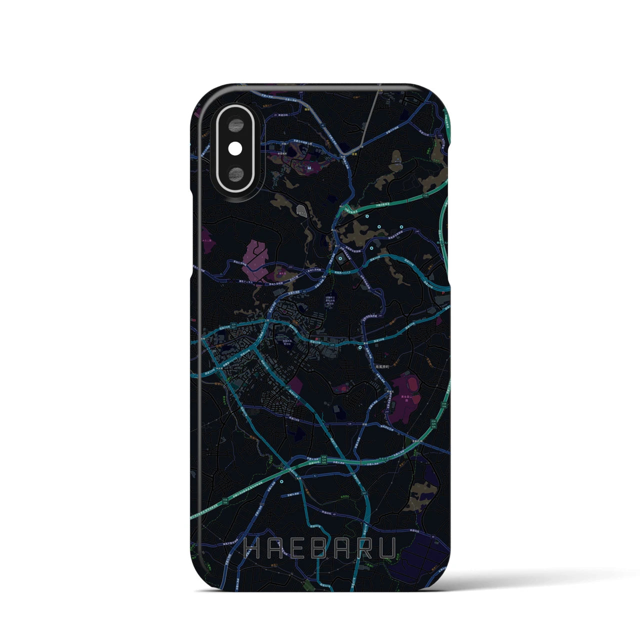 【南風原(沖縄県)】地図柄iPhoneケース(バックカバータイプ)