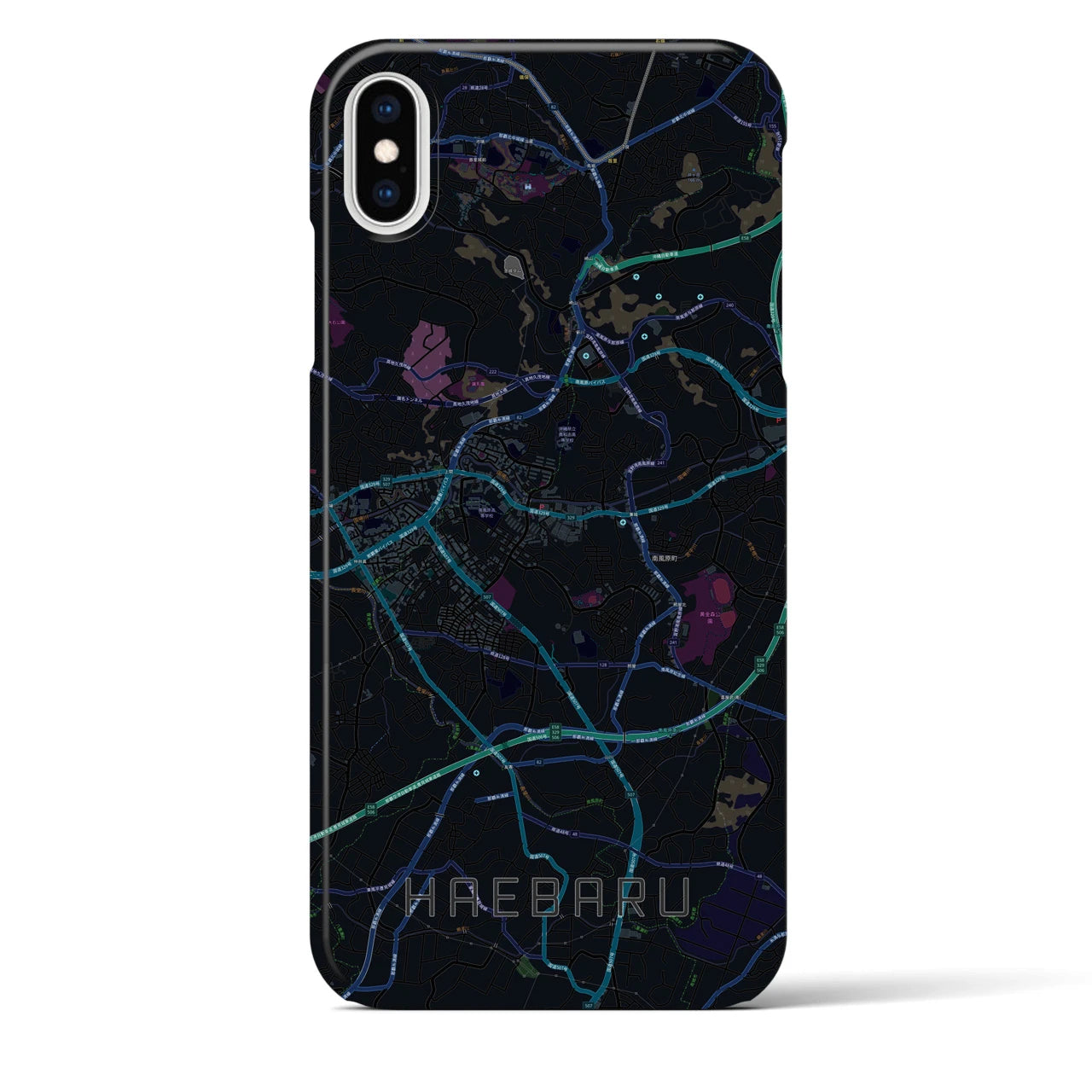 【南風原(沖縄県)】地図柄iPhoneケース(バックカバータイプ)