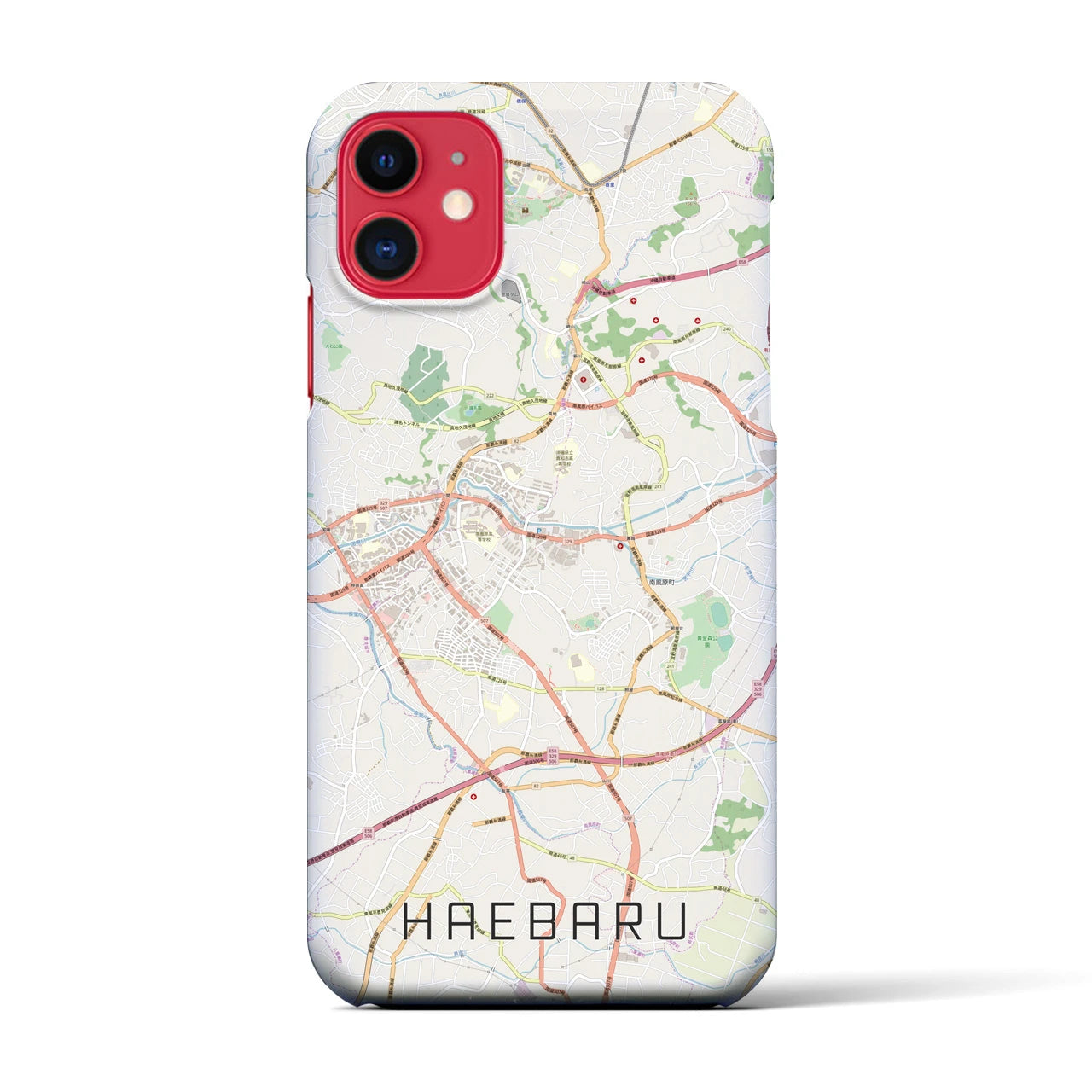 【南風原(沖縄県)】地図柄iPhoneケース(バックカバータイプ)