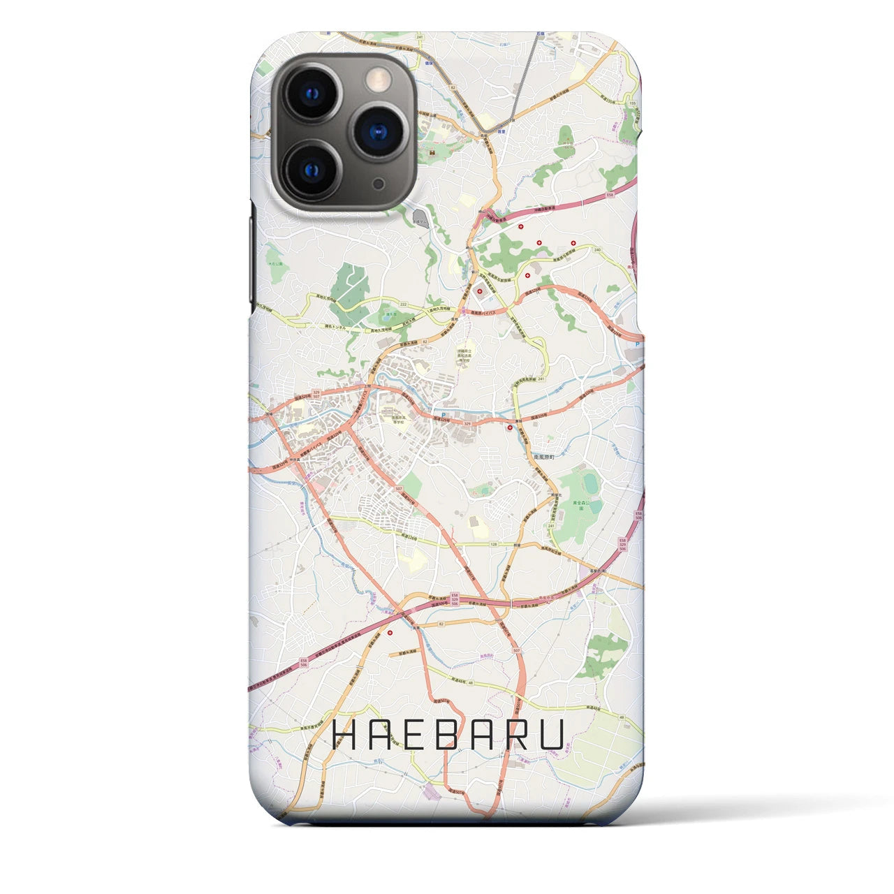 【南風原(沖縄県)】地図柄iPhoneケース(バックカバータイプ)