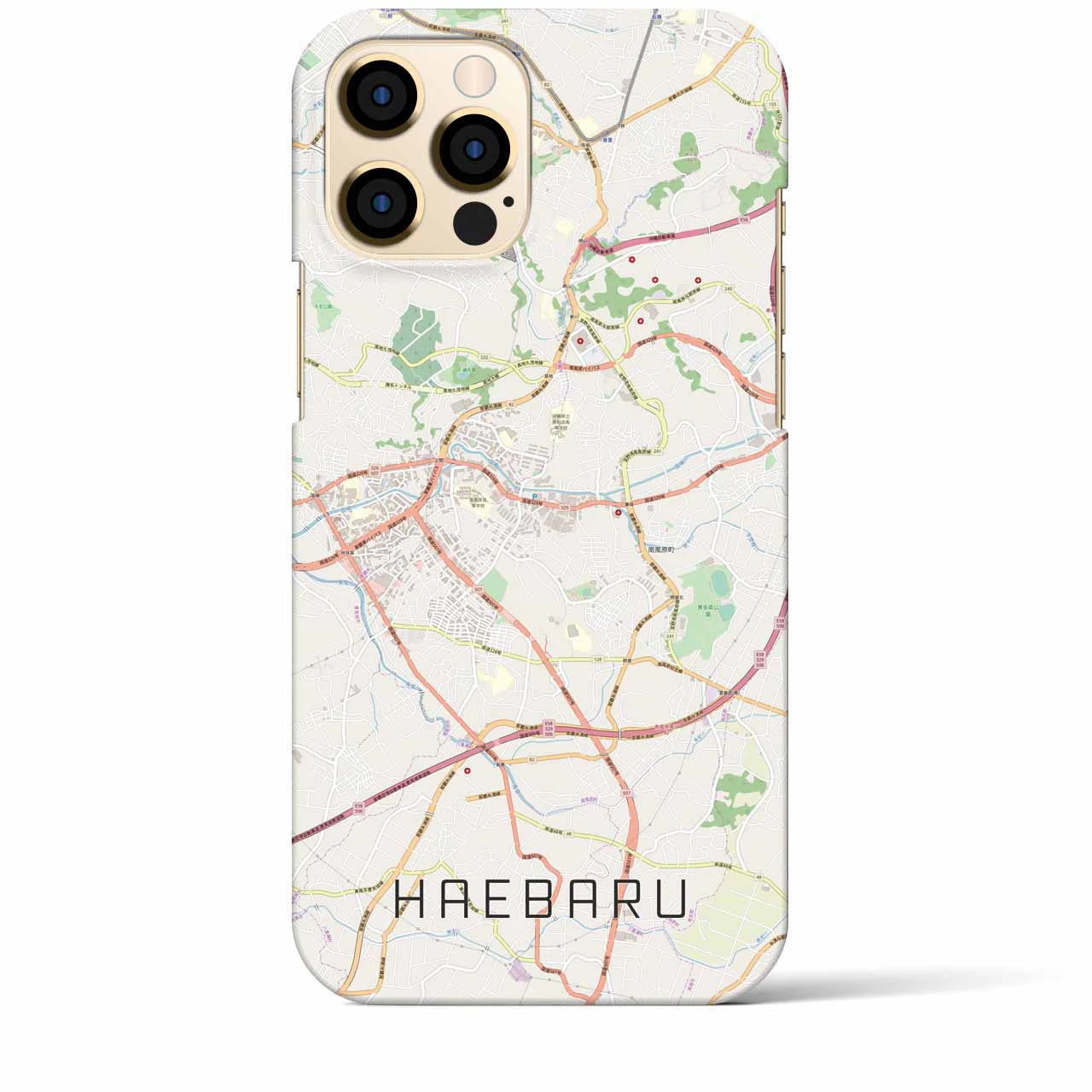 【南風原(沖縄県)】地図柄iPhoneケース(バックカバータイプ)