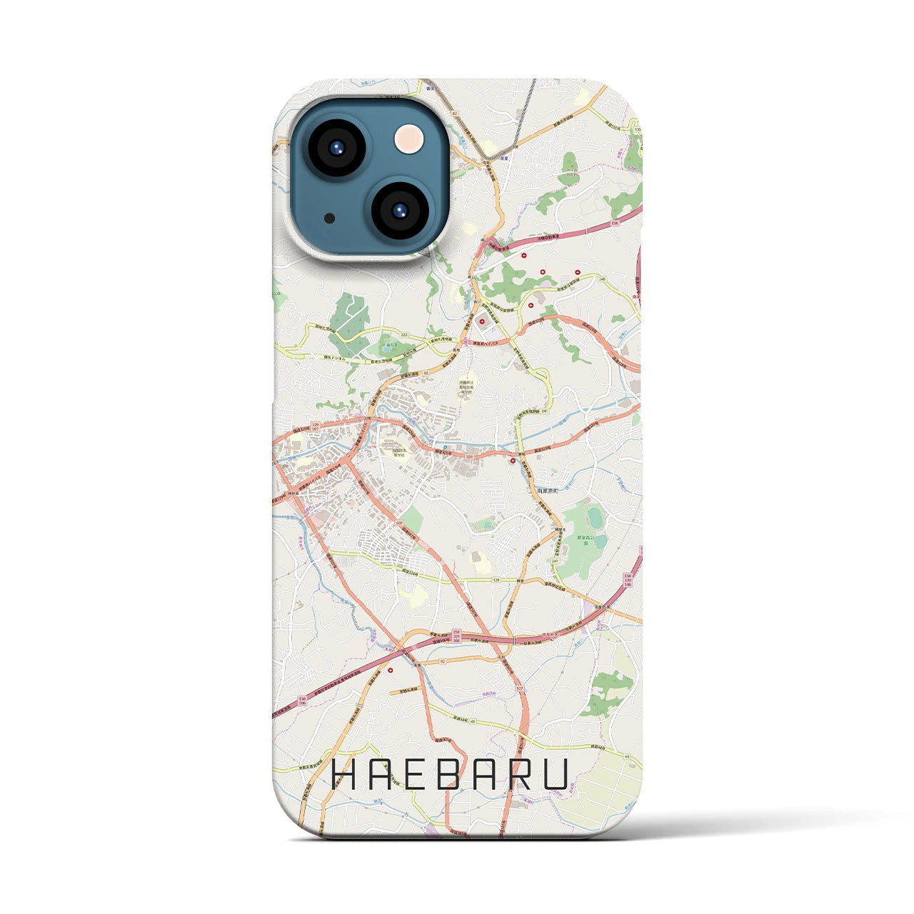 【南風原(沖縄県)】地図柄iPhoneケース(バックカバータイプ)