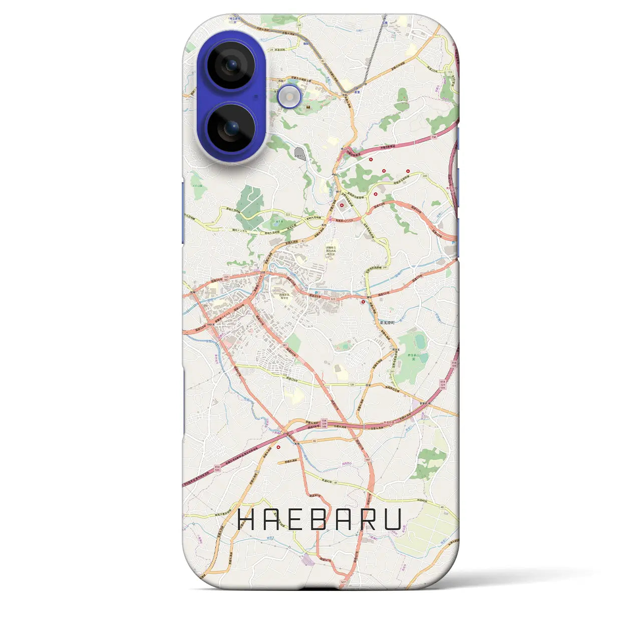 【南風原(沖縄県)】地図柄iPhoneケース(バックカバータイプ)ナチュラル・iPhone 16 Pro Max 用