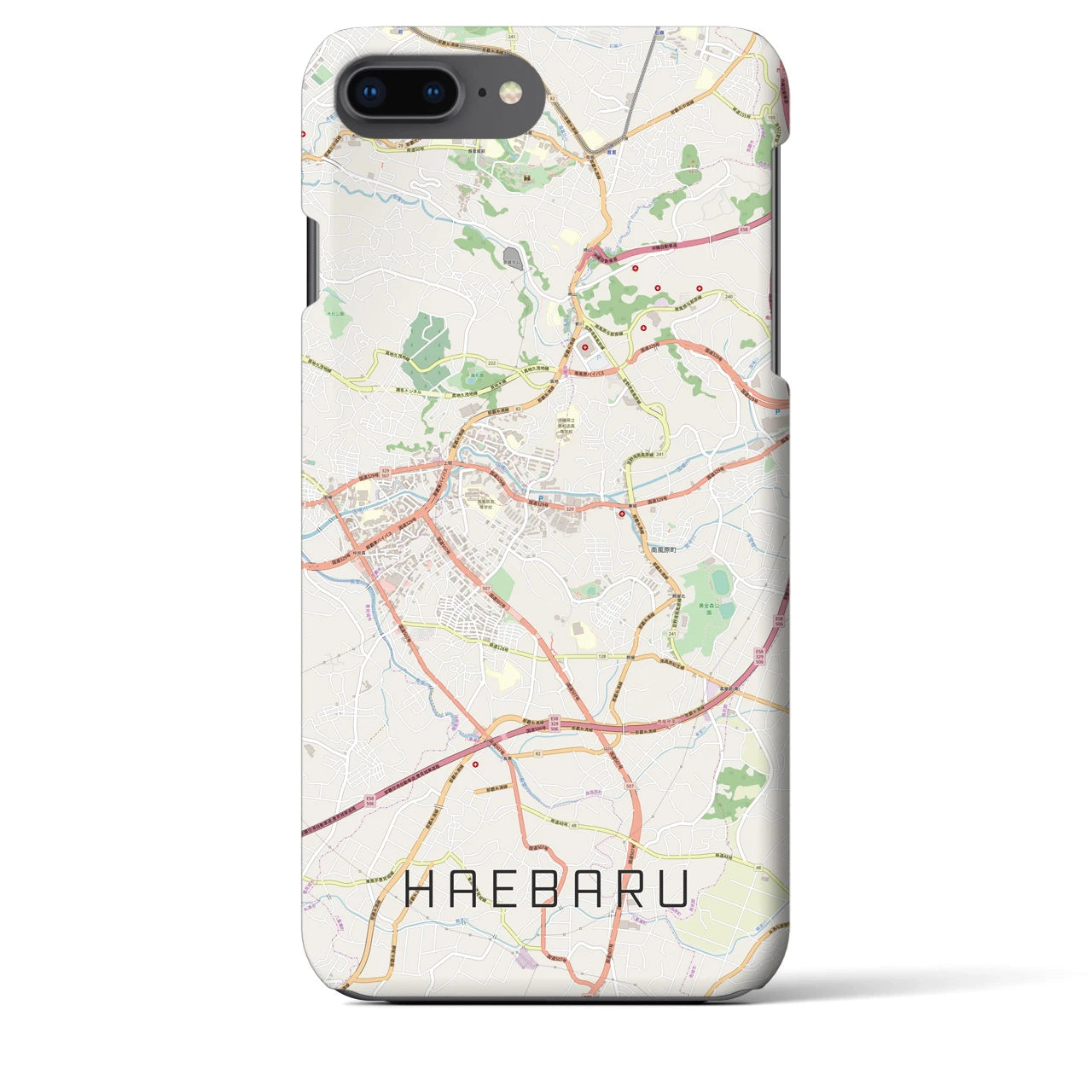 【南風原(沖縄県)】地図柄iPhoneケース(バックカバータイプ)