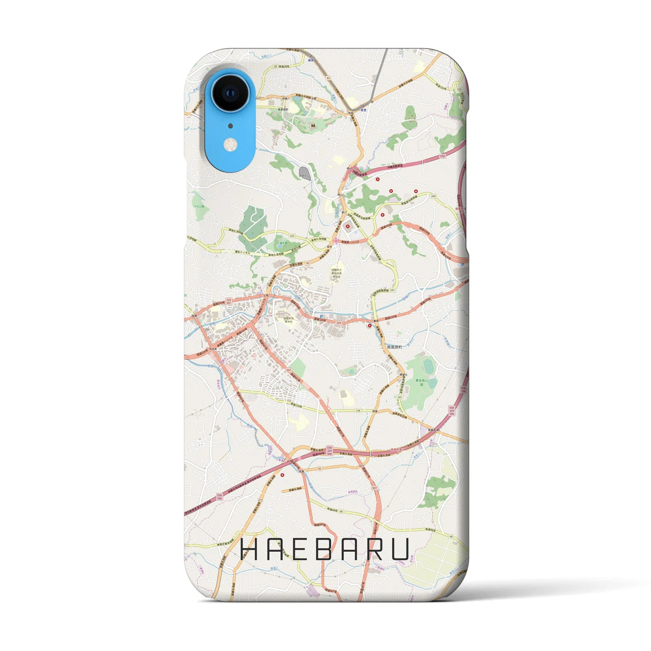 【南風原(沖縄県)】地図柄iPhoneケース(バックカバータイプ)