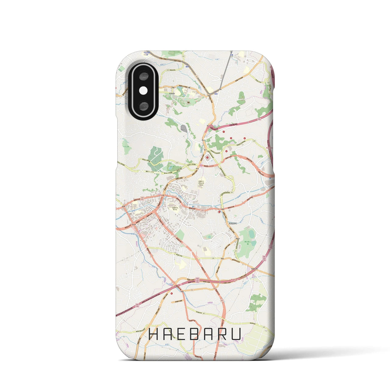 【南風原(沖縄県)】地図柄iPhoneケース(バックカバータイプ)