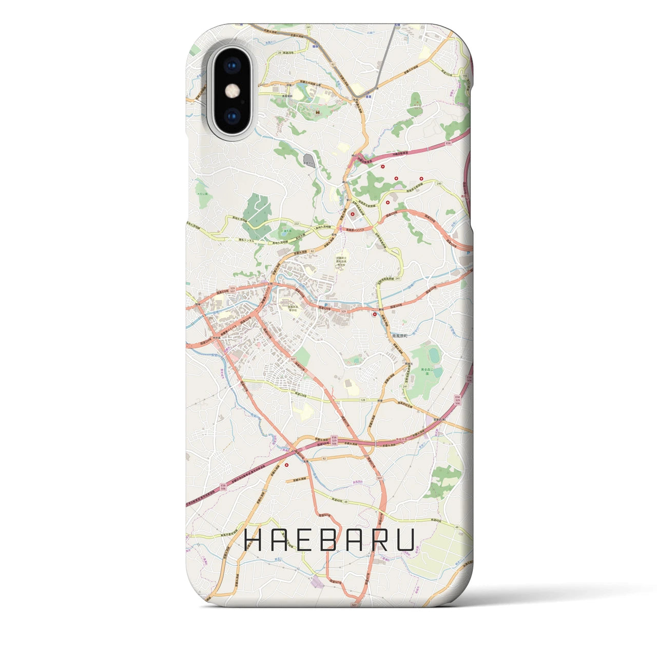 【南風原(沖縄県)】地図柄iPhoneケース(バックカバータイプ)