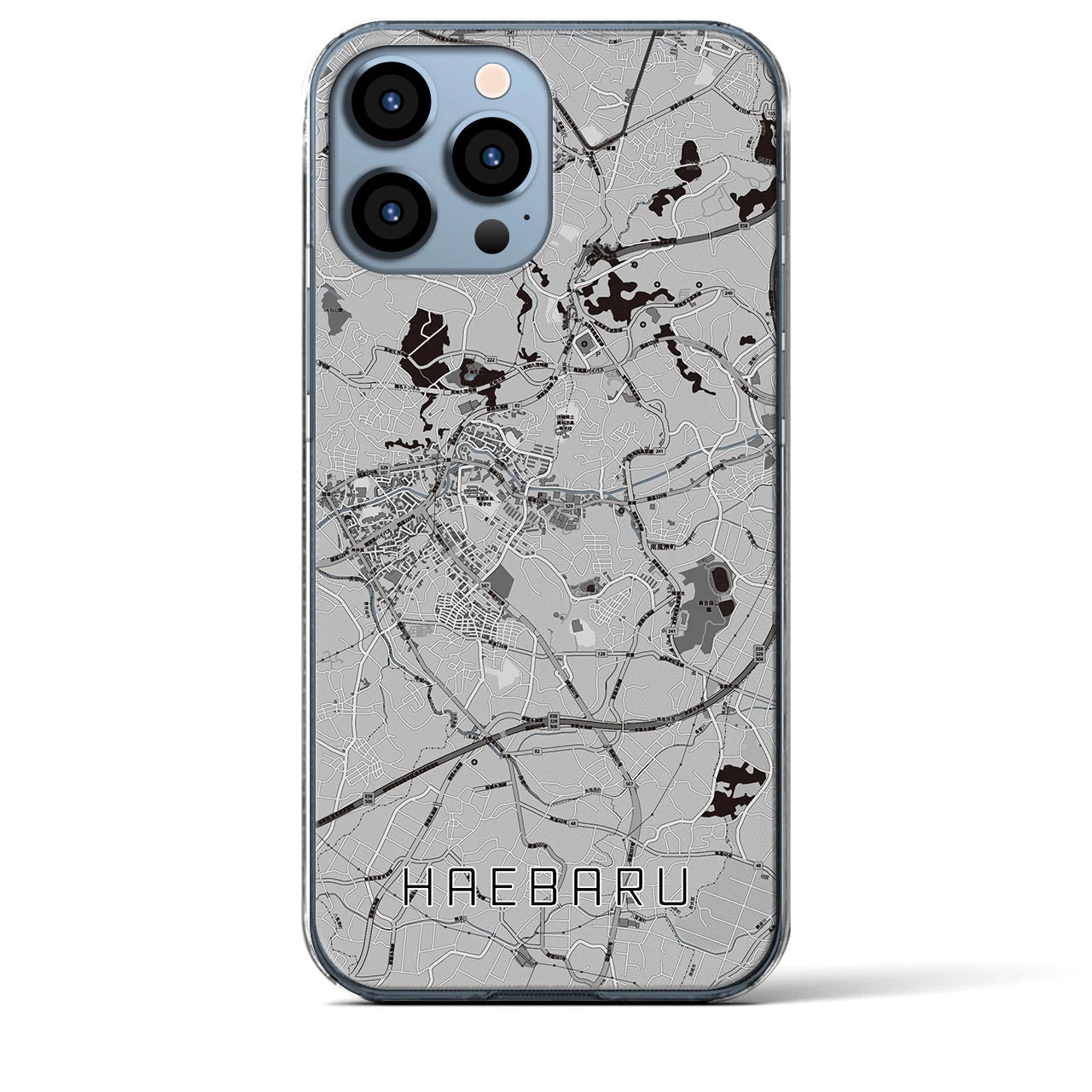 【南風原(沖縄県)】地図柄iPhoneケース(クリアタイプ)