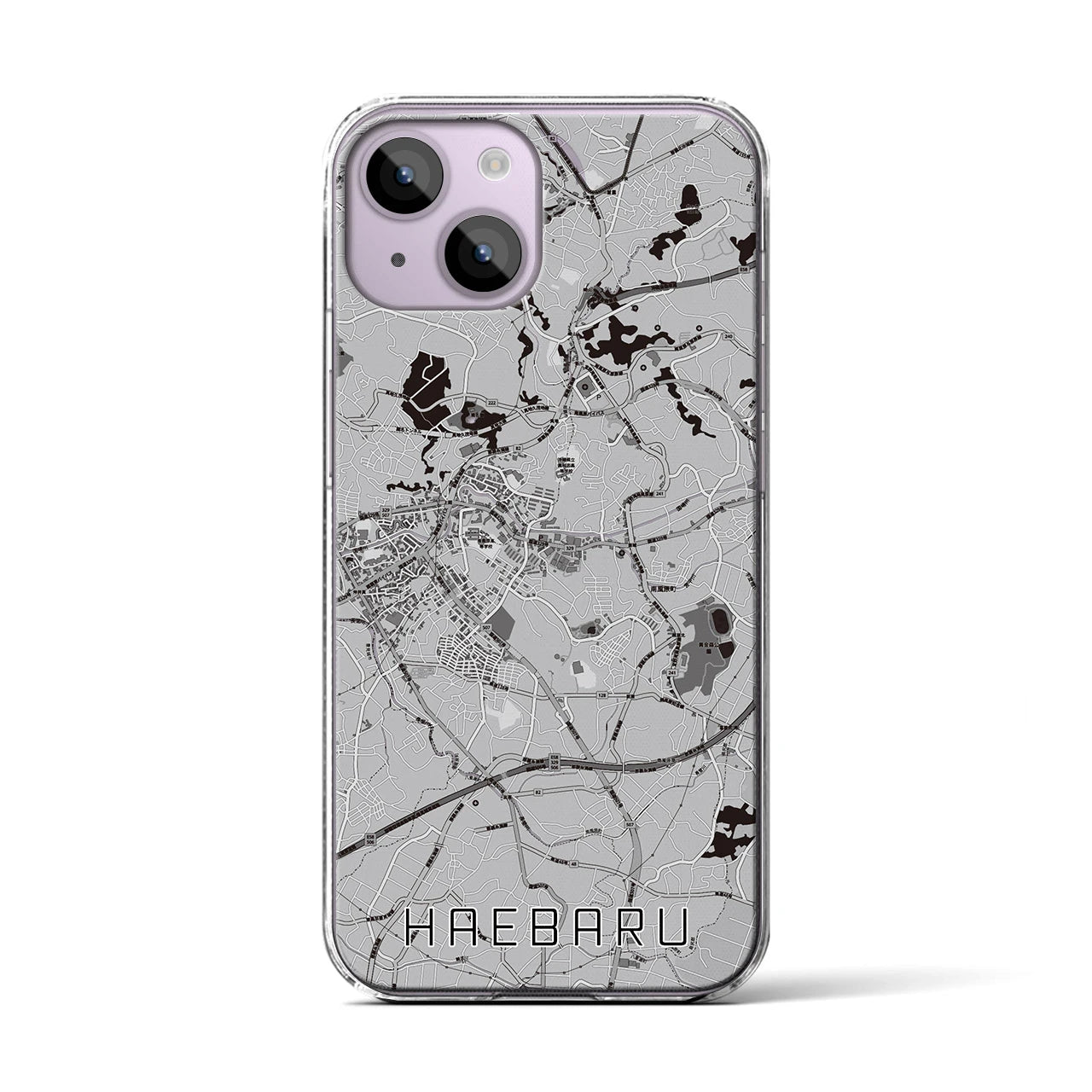 【南風原(沖縄県)】地図柄iPhoneケース(クリアタイプ)