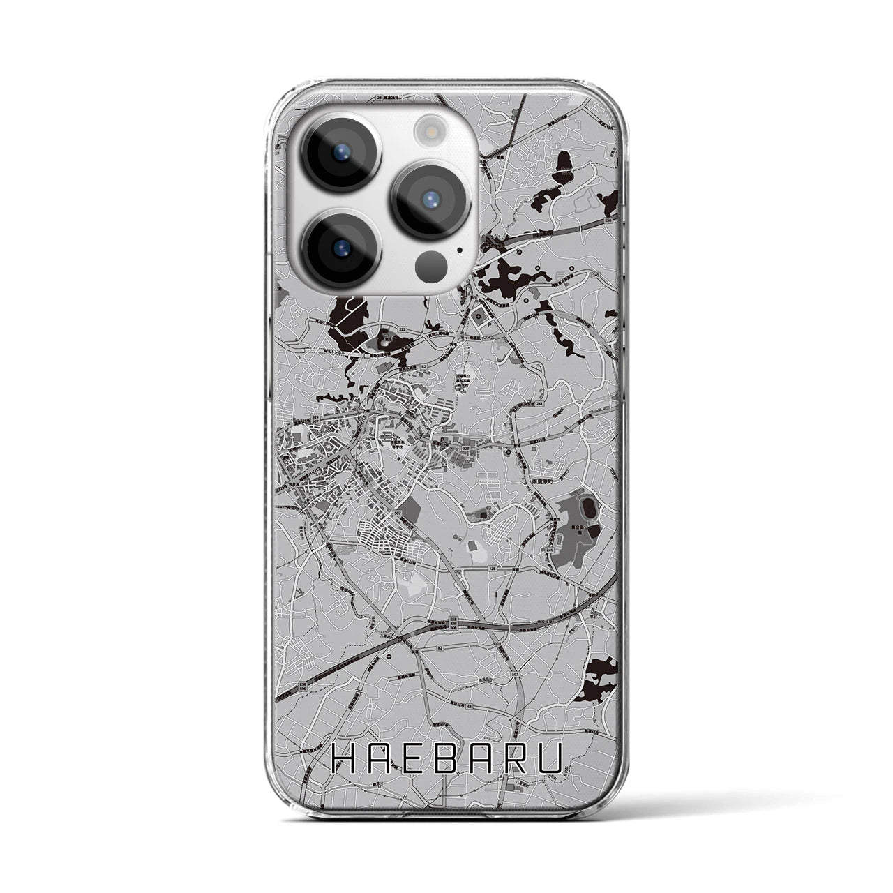 【南風原(沖縄県)】地図柄iPhoneケース(クリアタイプ)