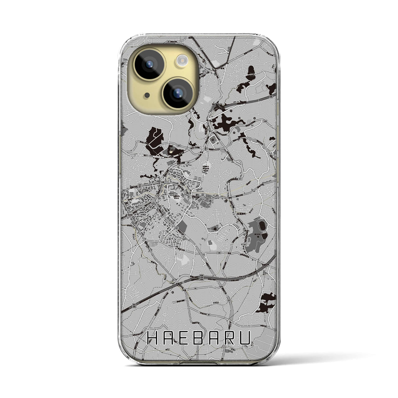 【南風原(沖縄県)】地図柄iPhoneケース(クリアタイプ)