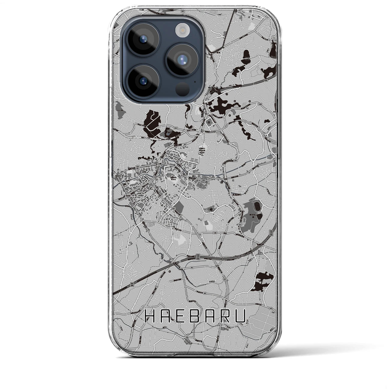 【南風原(沖縄県)】地図柄iPhoneケース(クリアタイプ)