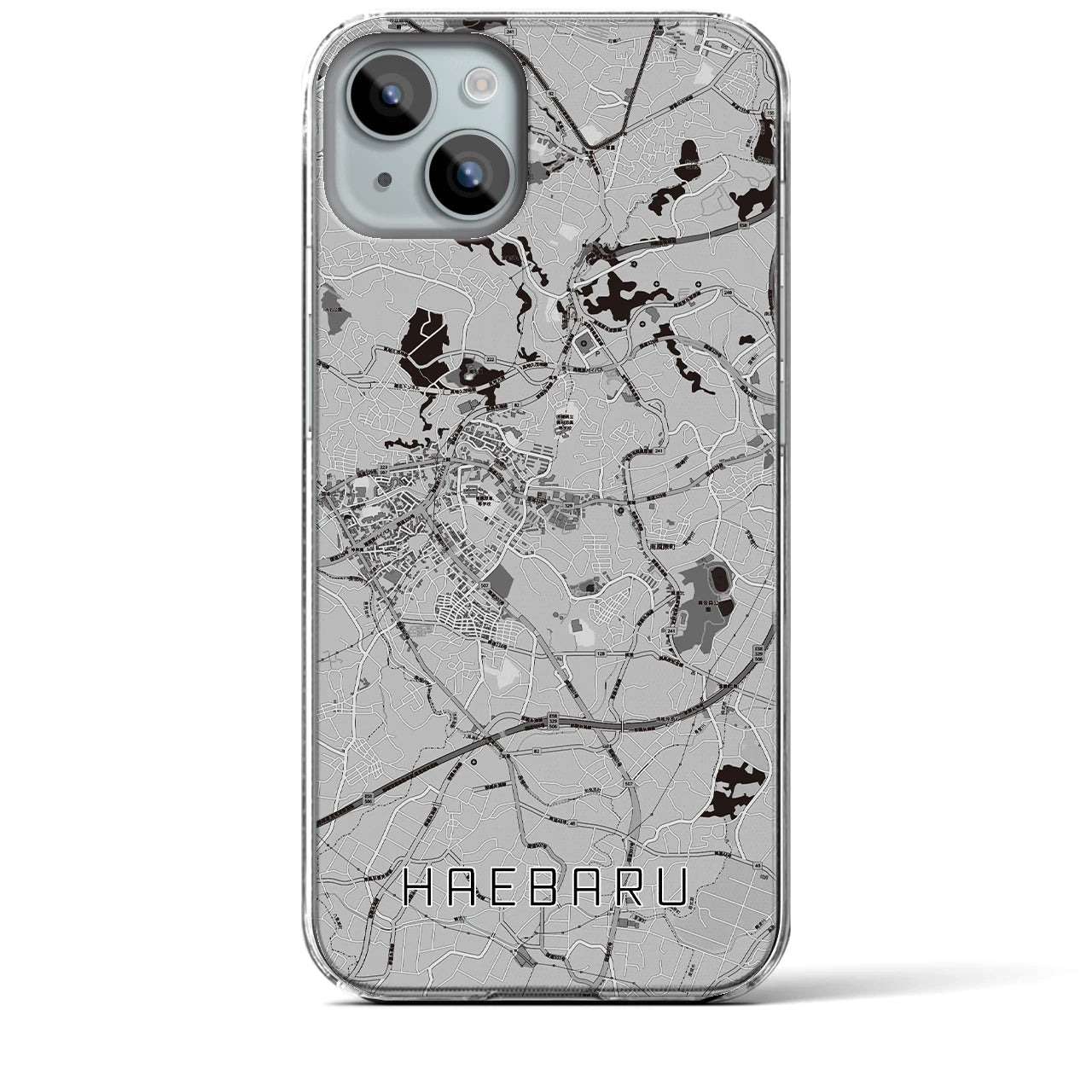 【南風原(沖縄県)】地図柄iPhoneケース(クリアタイプ)