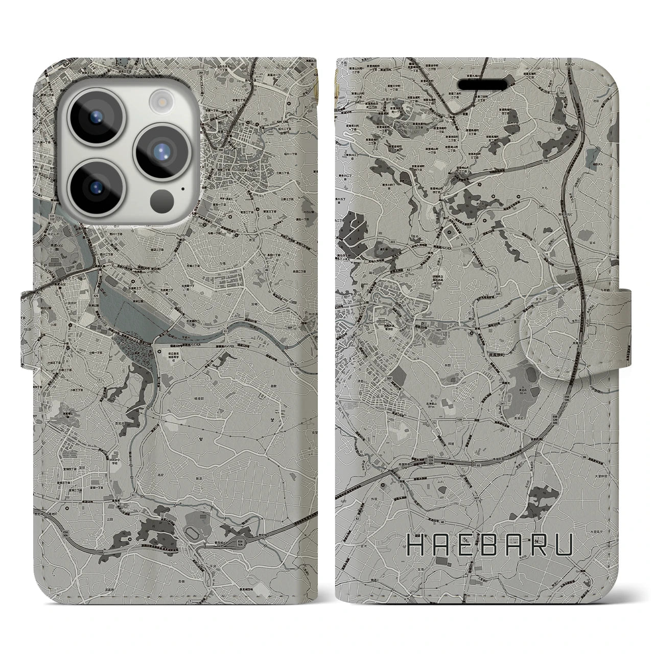 【南風原(沖縄県)】地図柄iPhoneケース(手帳タイプ)