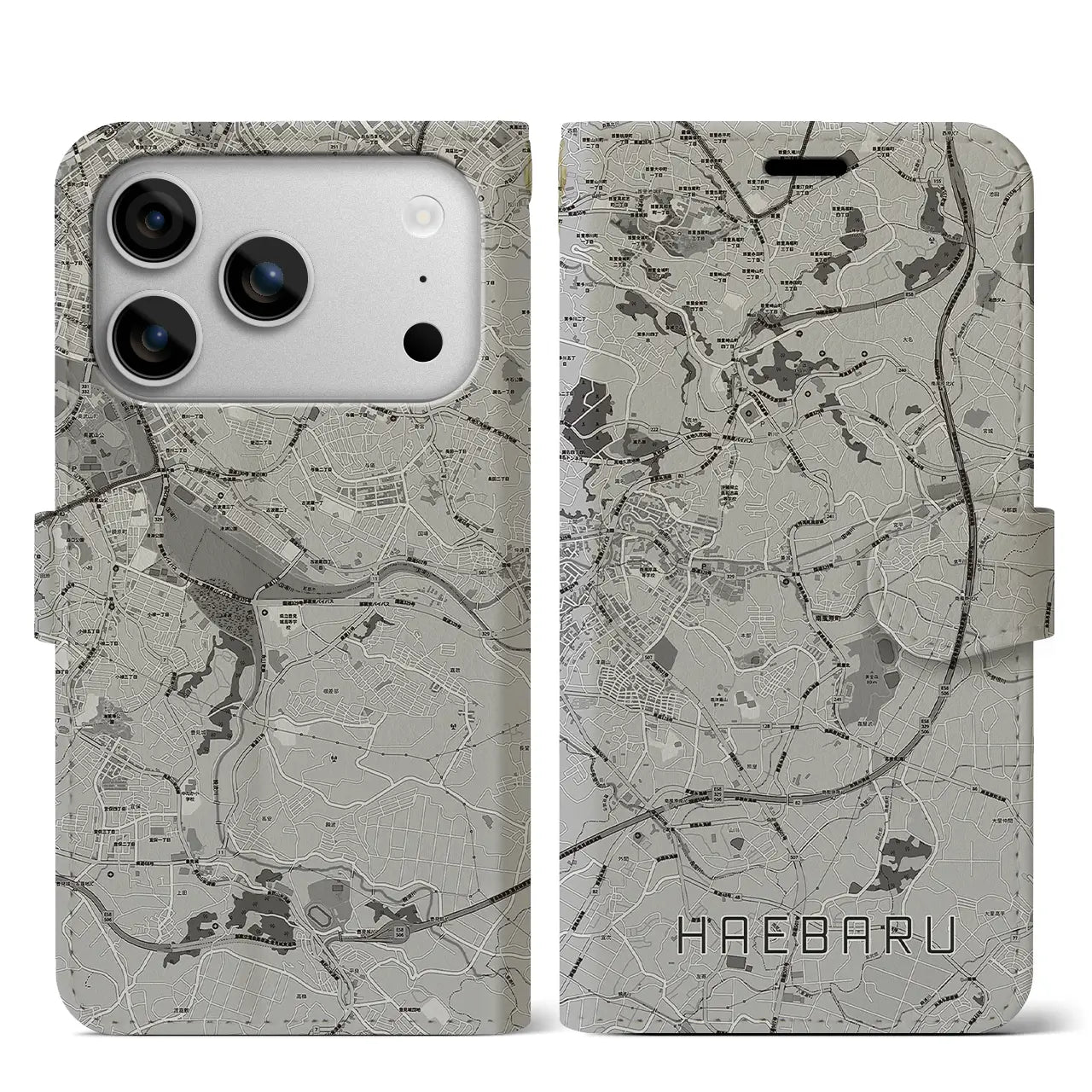 【南風原(沖縄県)】地図柄iPhoneケース(手帳タイプ)