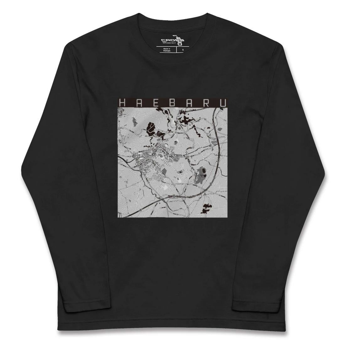 【南風原(沖縄県)】地図柄ロングスリーブTシャツ