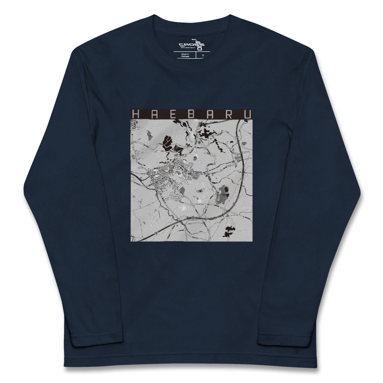 【南風原(沖縄県)】地図柄ロングスリーブTシャツ