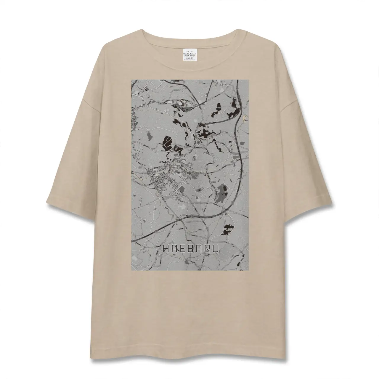 【南風原(沖縄県)】地図柄ビッグシルエットTシャツ