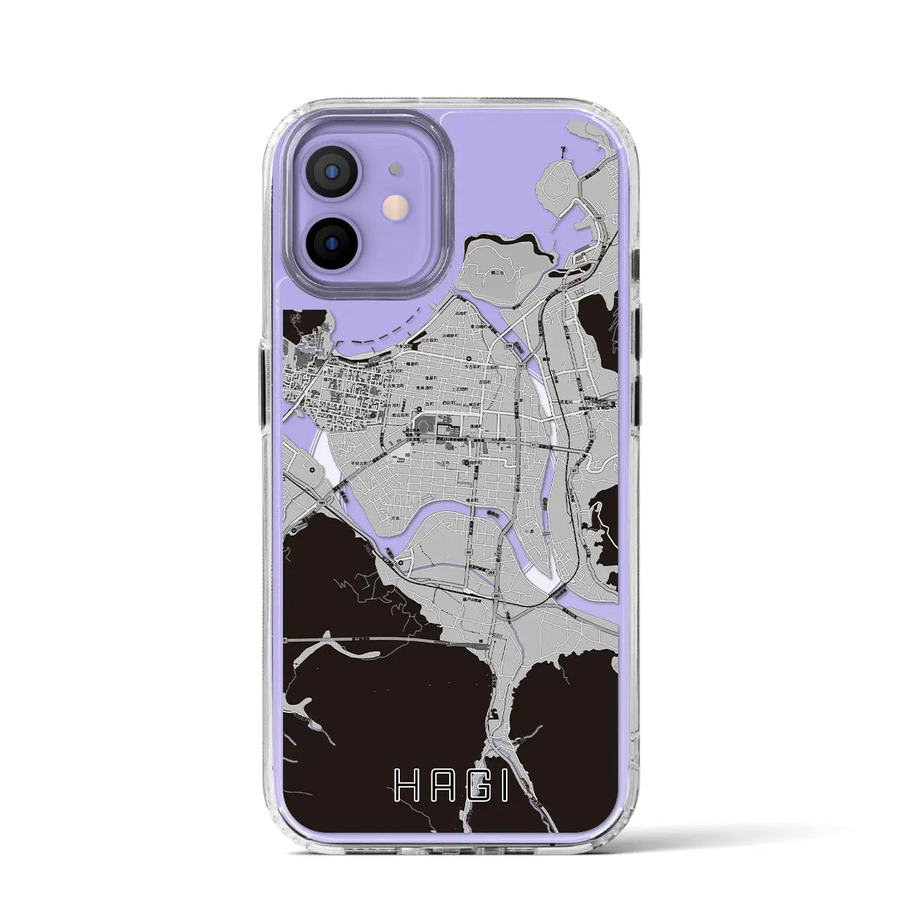 【萩2(山口県)】地図柄iPhoneケース(MagSafeタイプ)