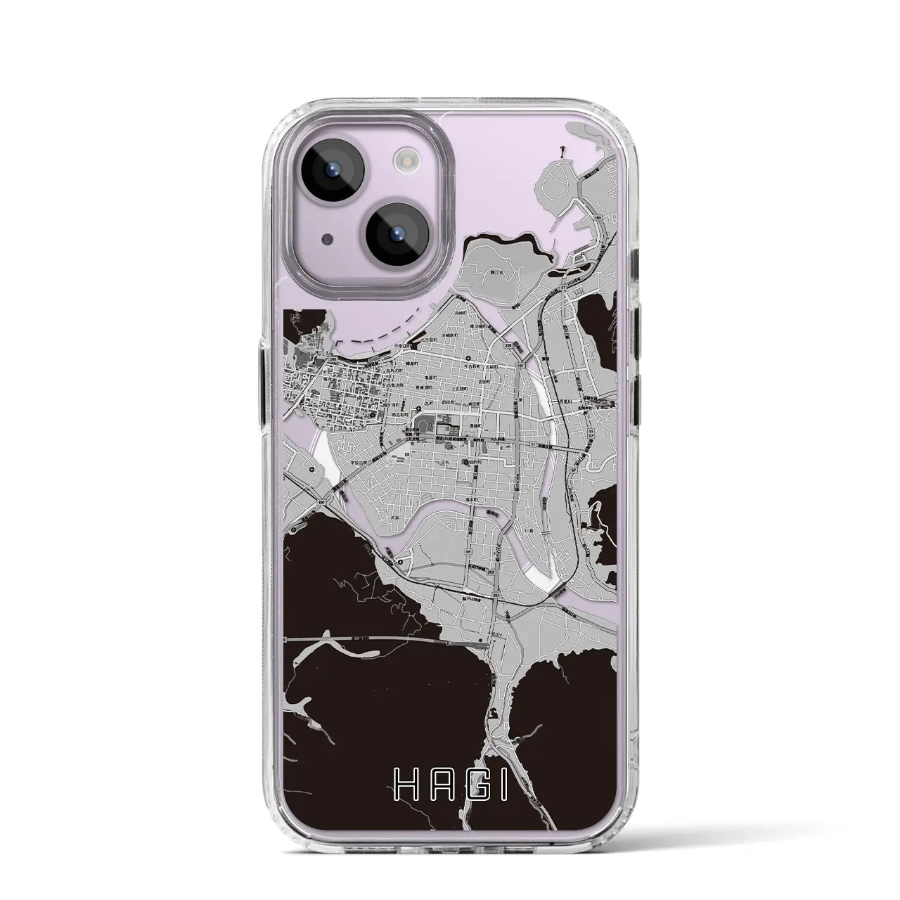 【萩2(山口県)】地図柄iPhoneケース(MagSafeタイプ)