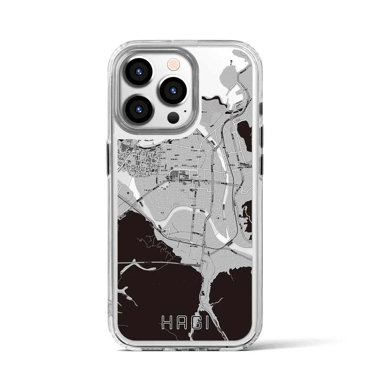 【萩2(山口県)】地図柄iPhoneケース(MagSafeタイプ)