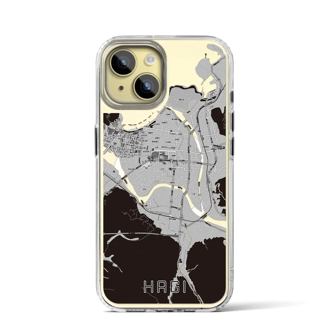 【萩2(山口県)】地図柄iPhoneケース(MagSafeタイプ)