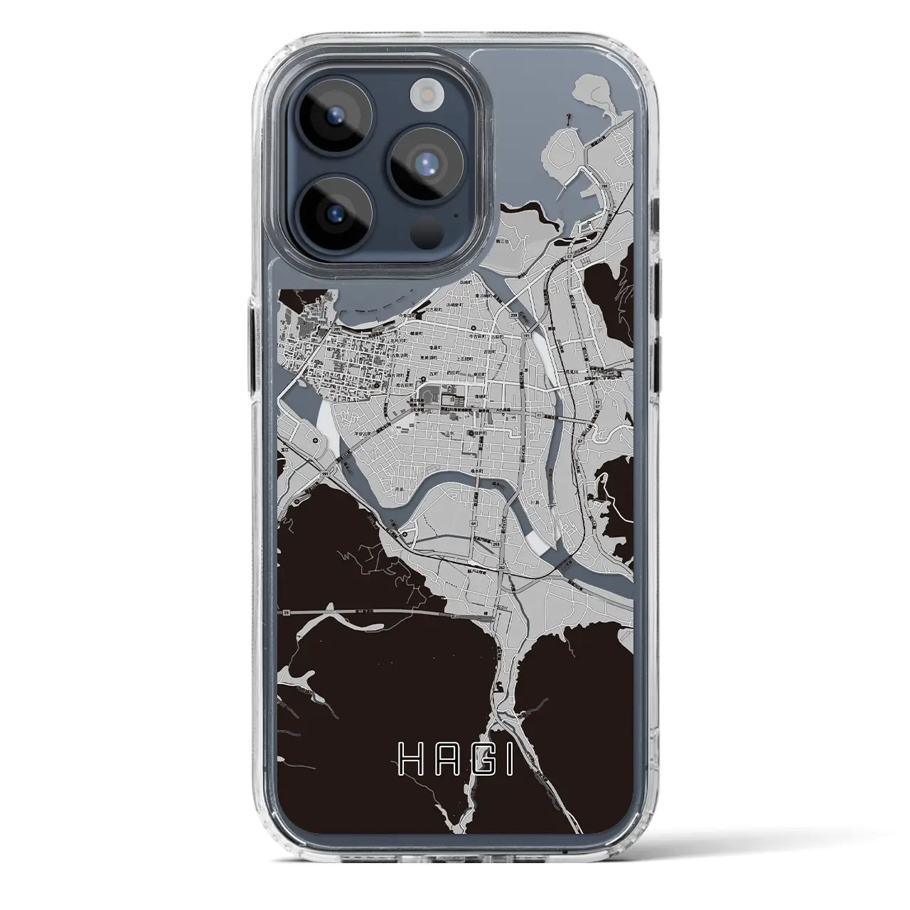 【萩2(山口県)】地図柄iPhoneケース(MagSafeタイプ)