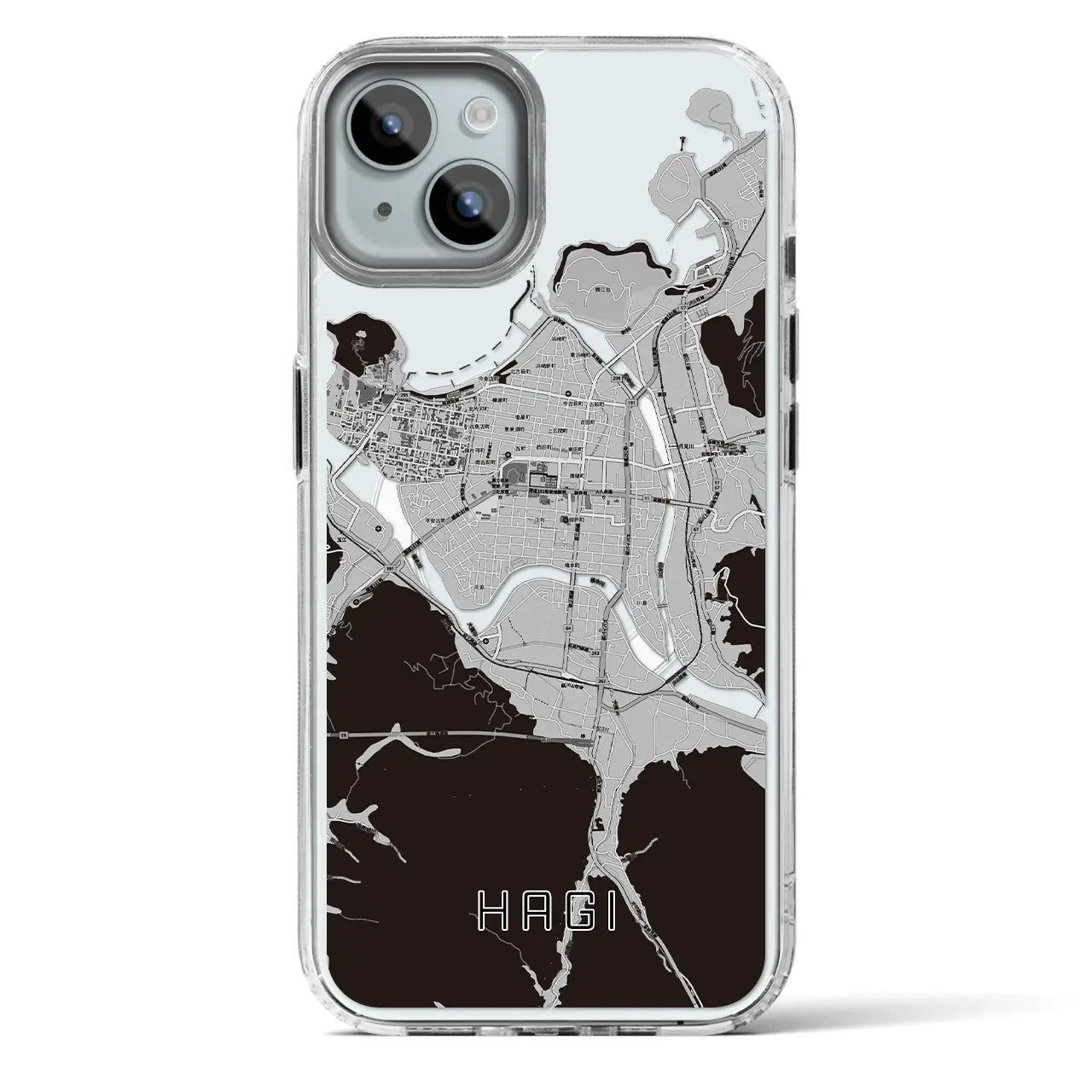 【萩2(山口県)】地図柄iPhoneケース(MagSafeタイプ)