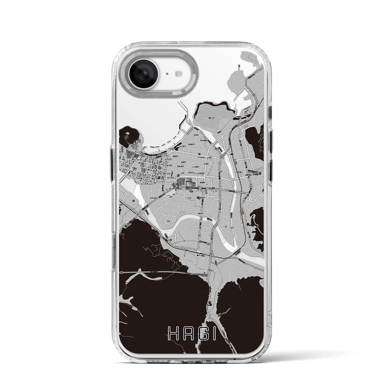 【萩2(山口県)】地図柄iPhoneケース(MagSafeタイプ)