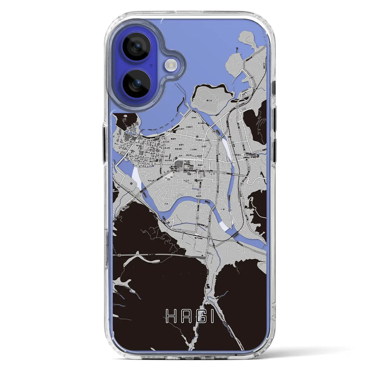 【萩2(山口県)】地図柄iPhoneケース(MagSafeタイプ)