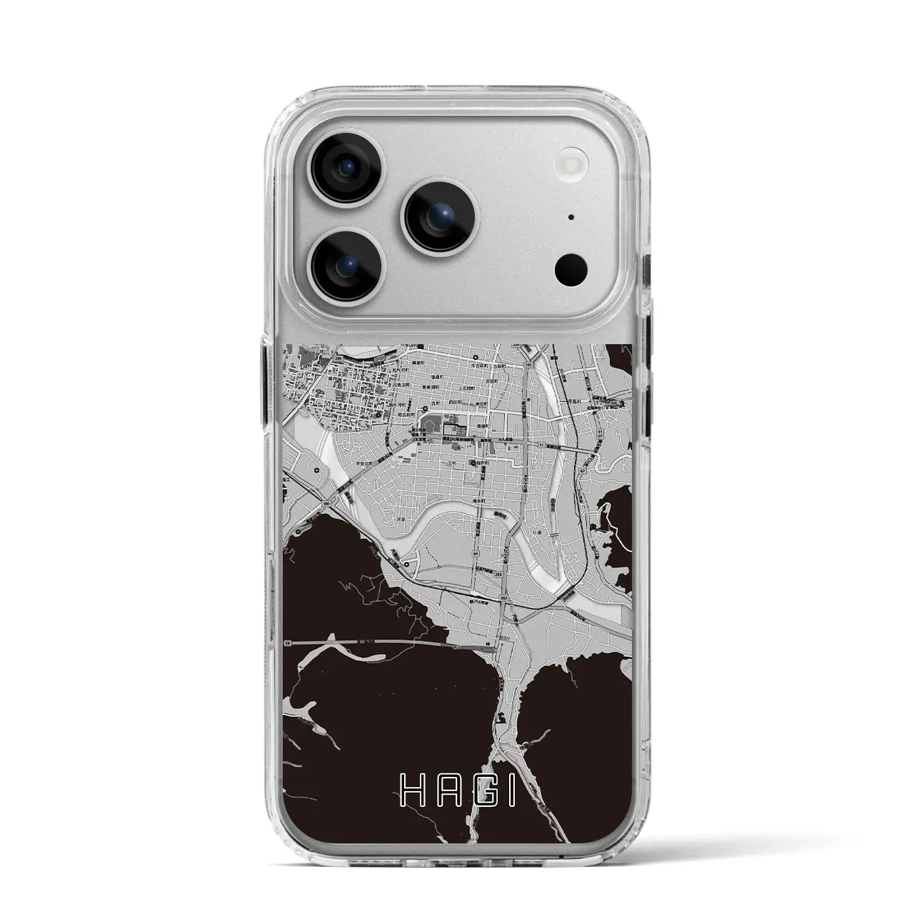 【萩2(山口県)】地図柄iPhoneケース(MagSafeタイプ)