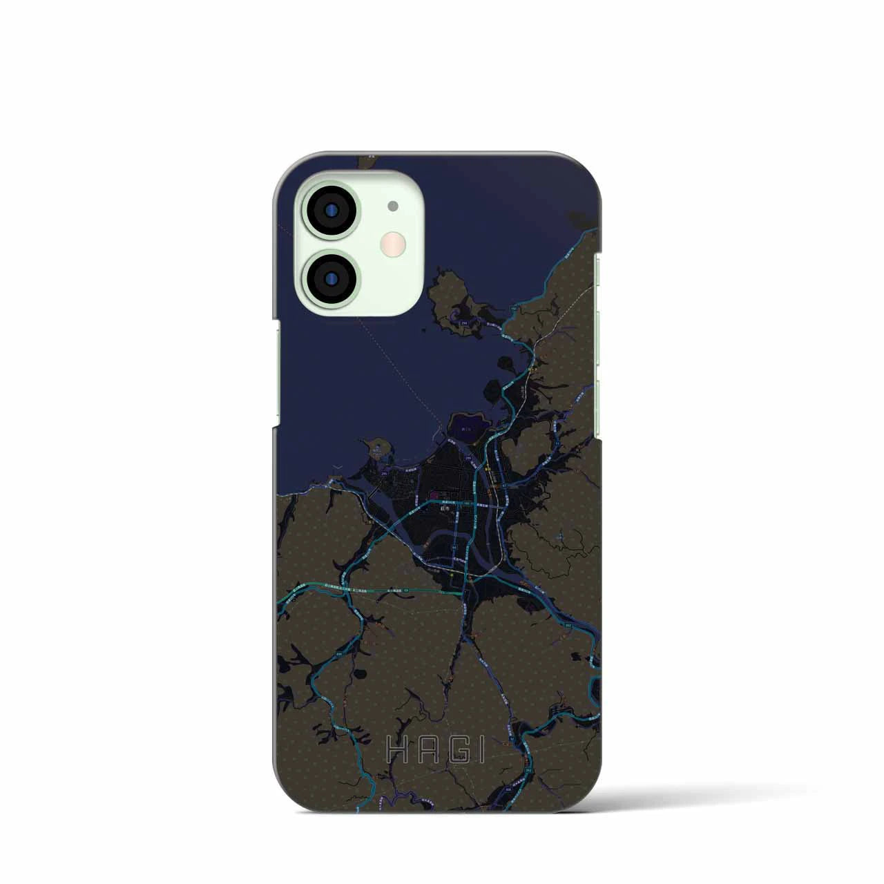 【萩(山口県)】地図柄iPhoneケース(バックカバータイプ)