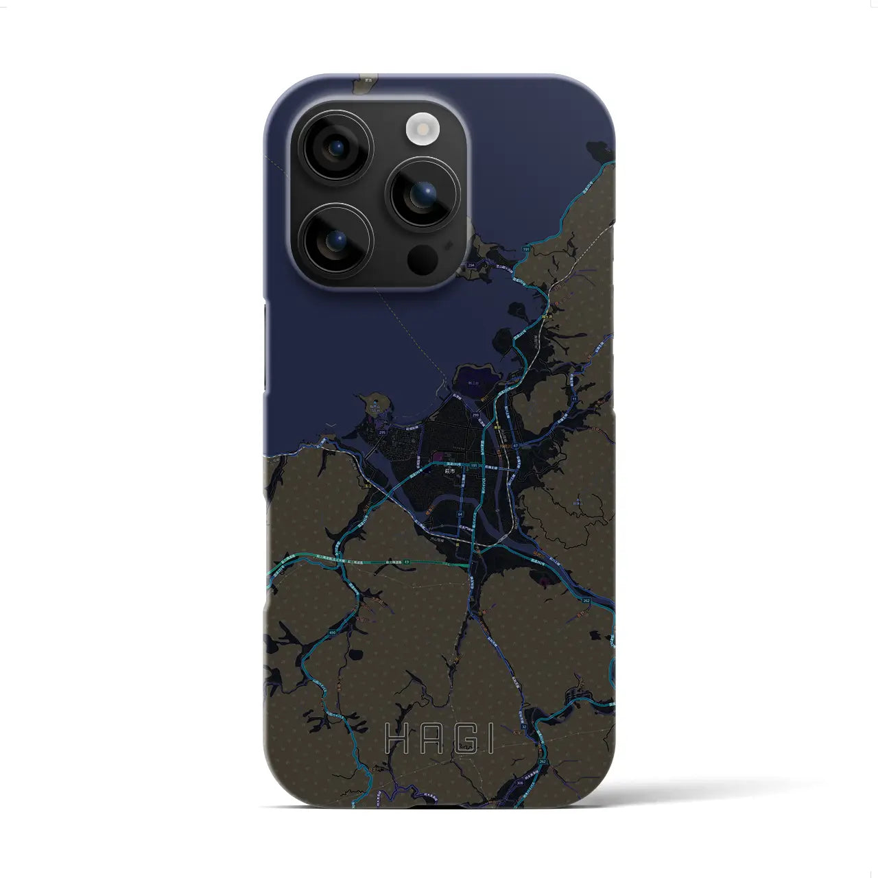 【萩(山口県)】地図柄iPhoneケース(バックカバータイプ)