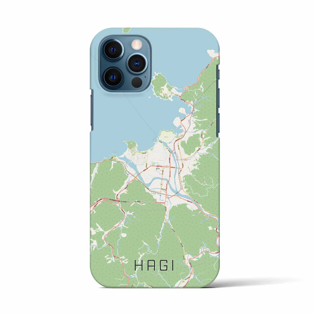 【萩(山口県)】地図柄iPhoneケース(バックカバータイプ)