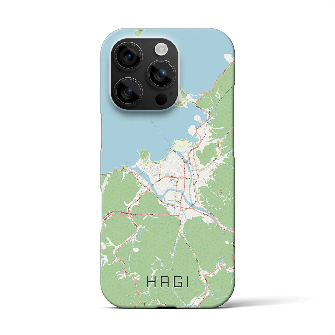 【萩(山口県)】地図柄iPhoneケース(バックカバータイプ)