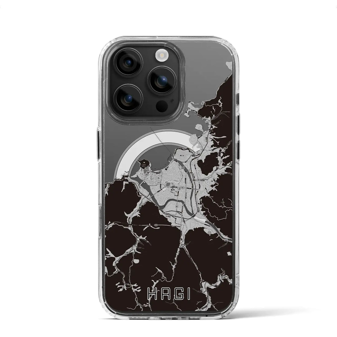 【萩(山口県)】地図柄iPhoneケース(MagSafeタイプ)