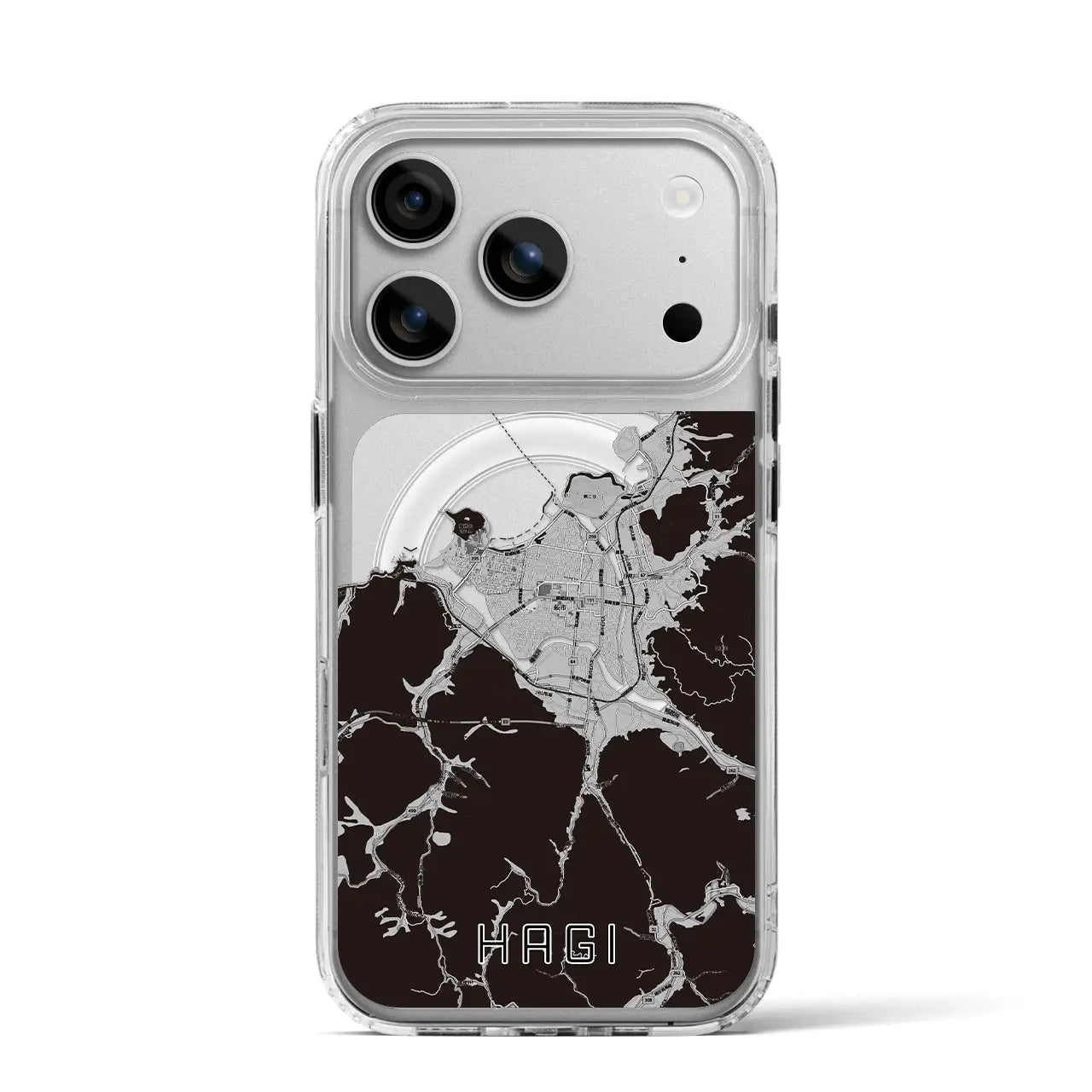 【萩(山口県)】地図柄iPhoneケース(MagSafeタイプ)