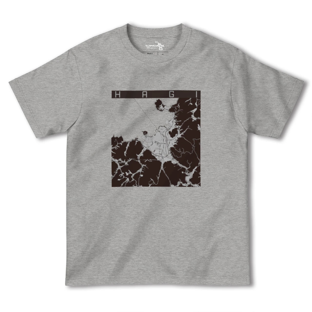 【萩(山口県)】地図柄ヘビーウェイトTシャツ