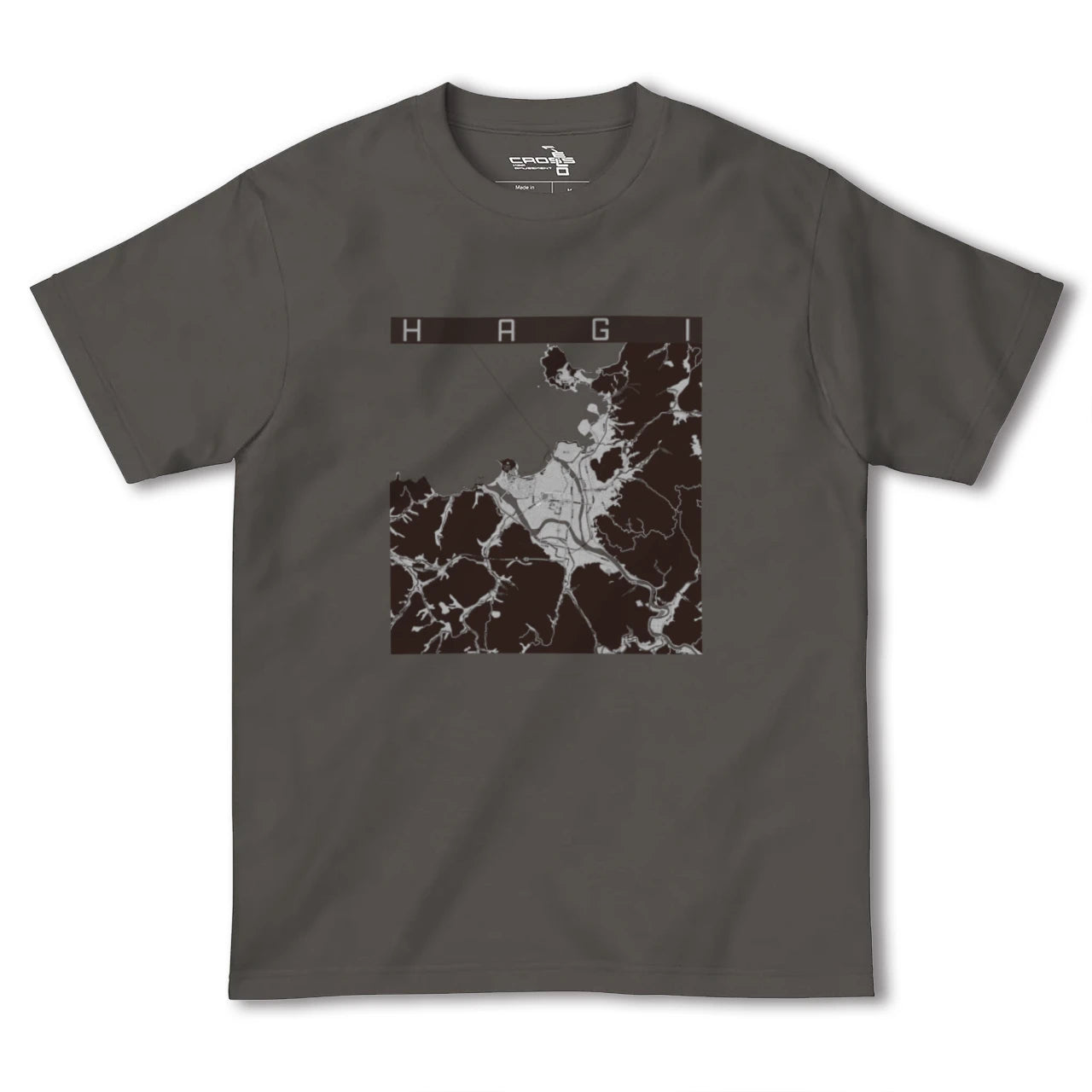 【萩(山口県)】地図柄ヘビーウェイトTシャツ