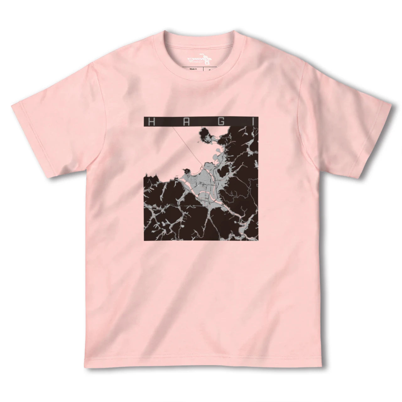 【萩(山口県)】地図柄ヘビーウェイトTシャツ