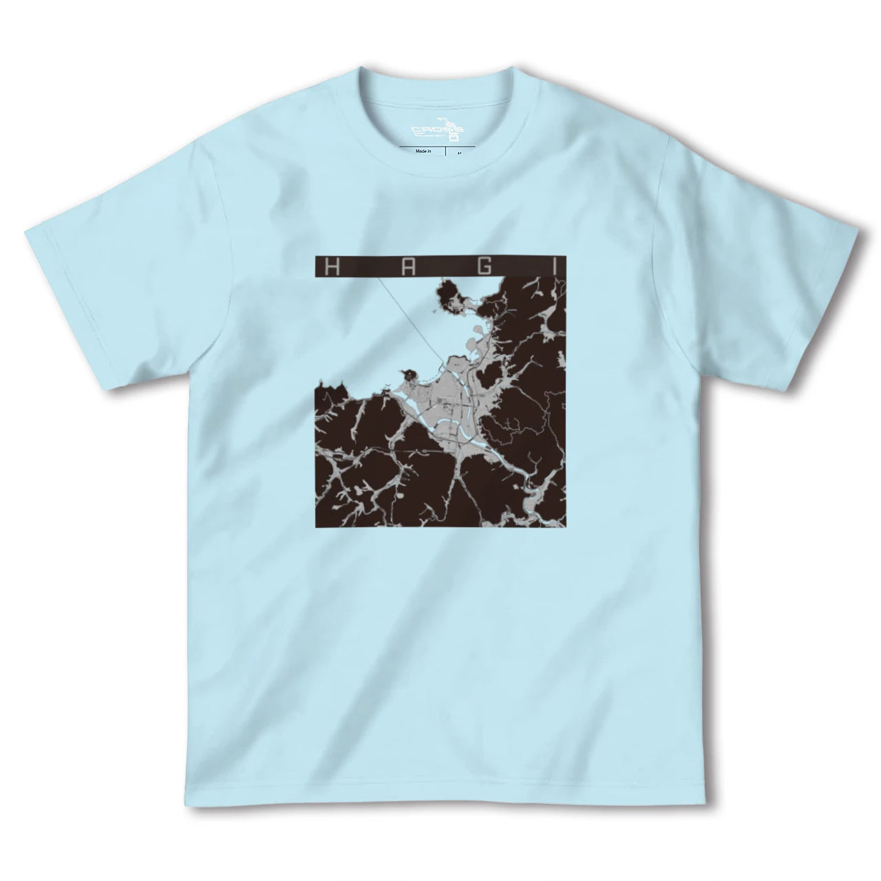 【萩(山口県)】地図柄ヘビーウェイトTシャツ