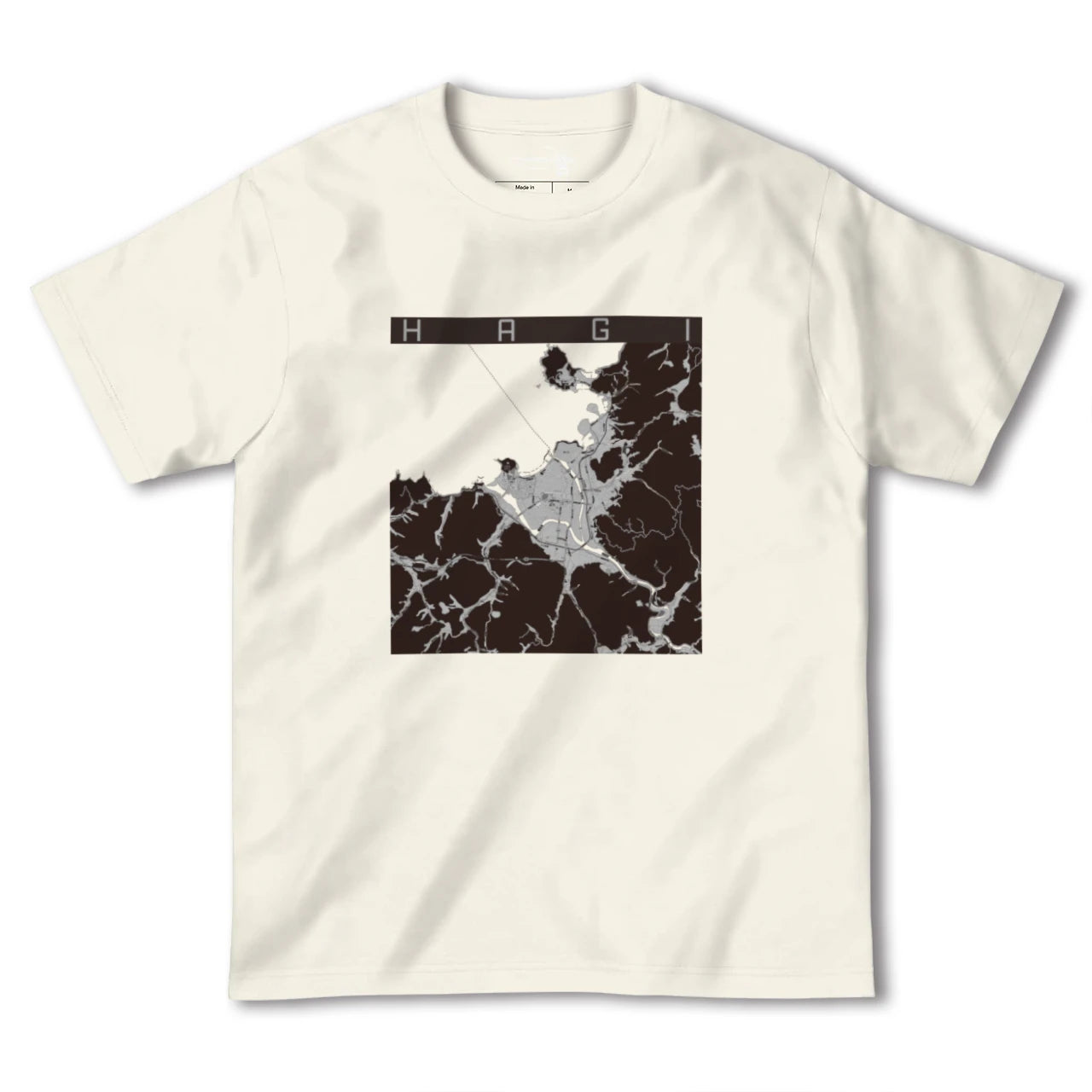 【萩(山口県)】地図柄ヘビーウェイトTシャツ
