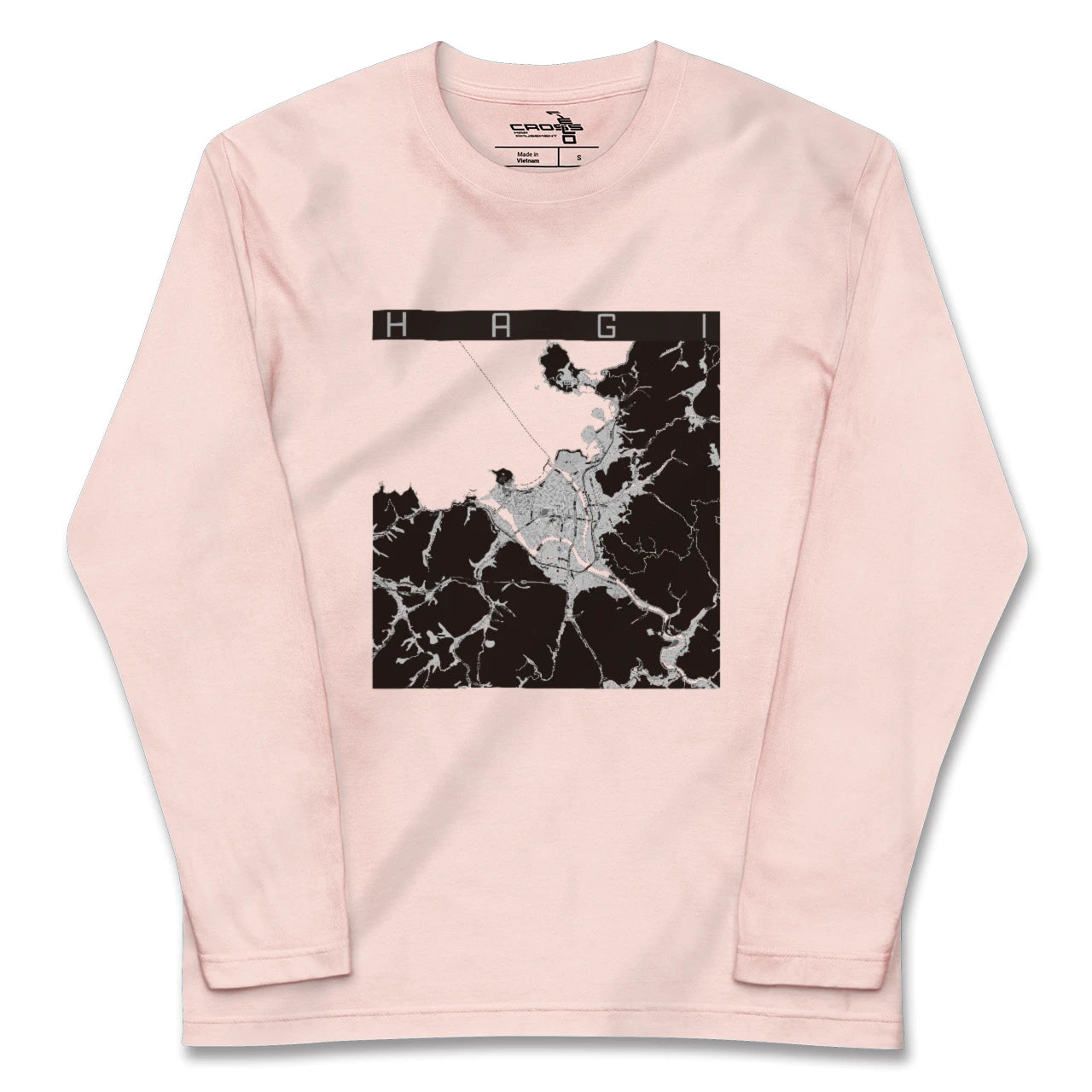 【萩(山口県)】地図柄ロングスリーブTシャツ