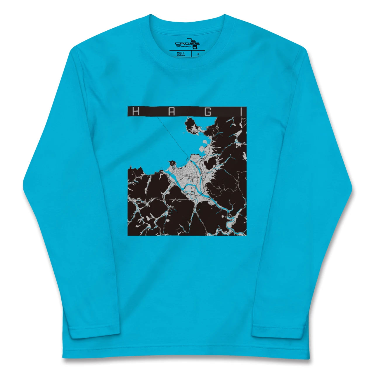 【萩(山口県)】地図柄ロングスリーブTシャツ