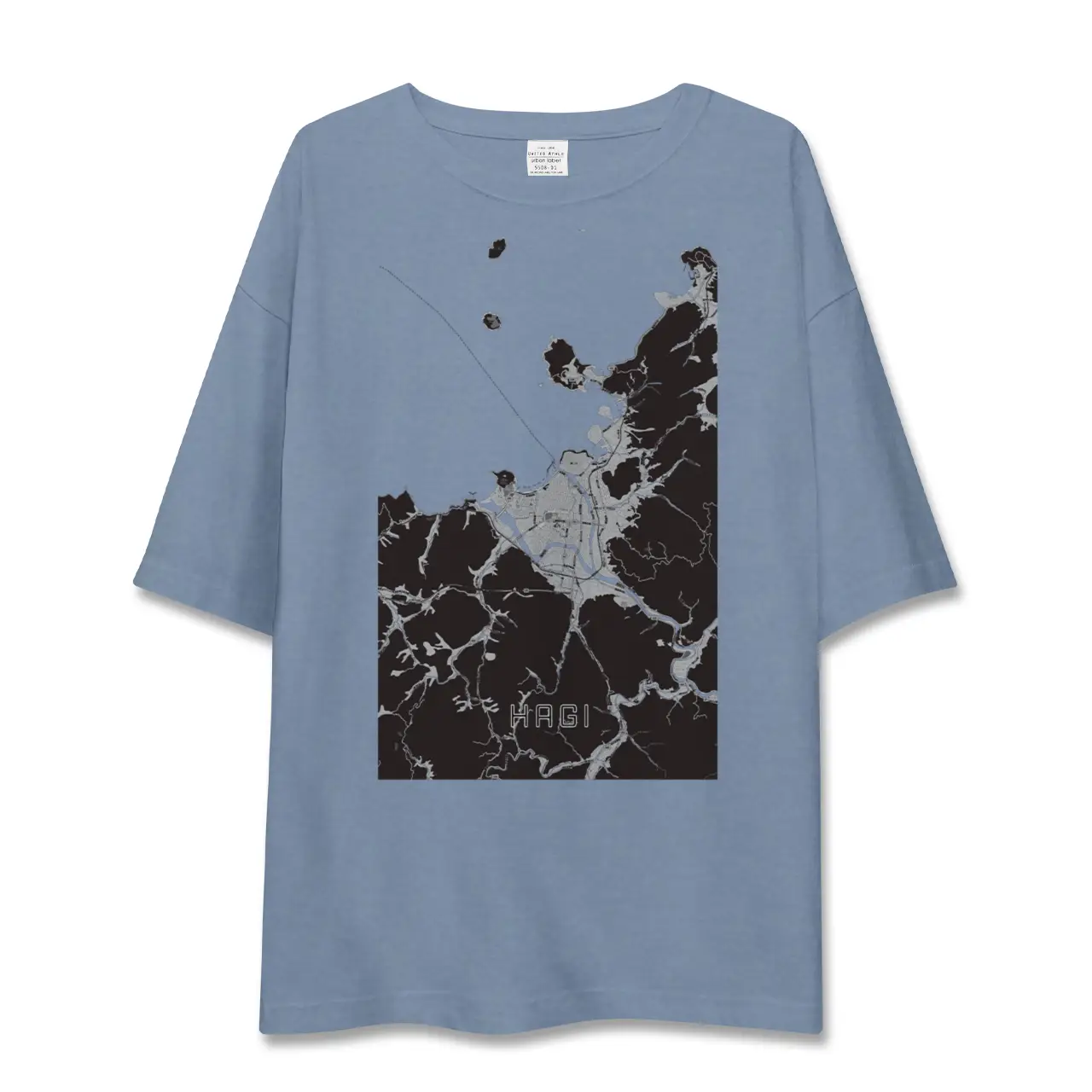 【萩(山口県)】地図柄ビッグシルエットTシャツ