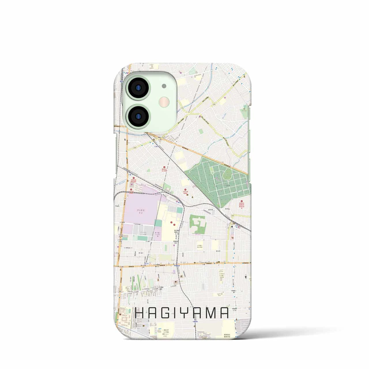 【萩山(東京都)】地図柄iPhoneケース(バックカバータイプ)