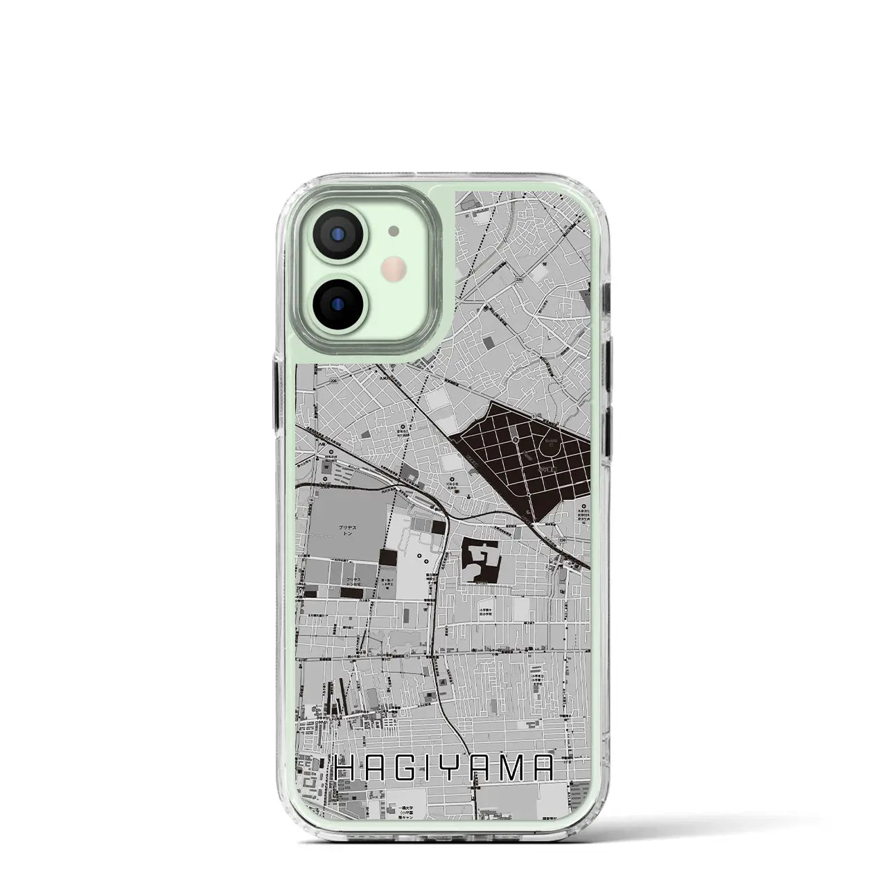 【萩山(東京都)】地図柄iPhoneケース(MagSafeタイプ)