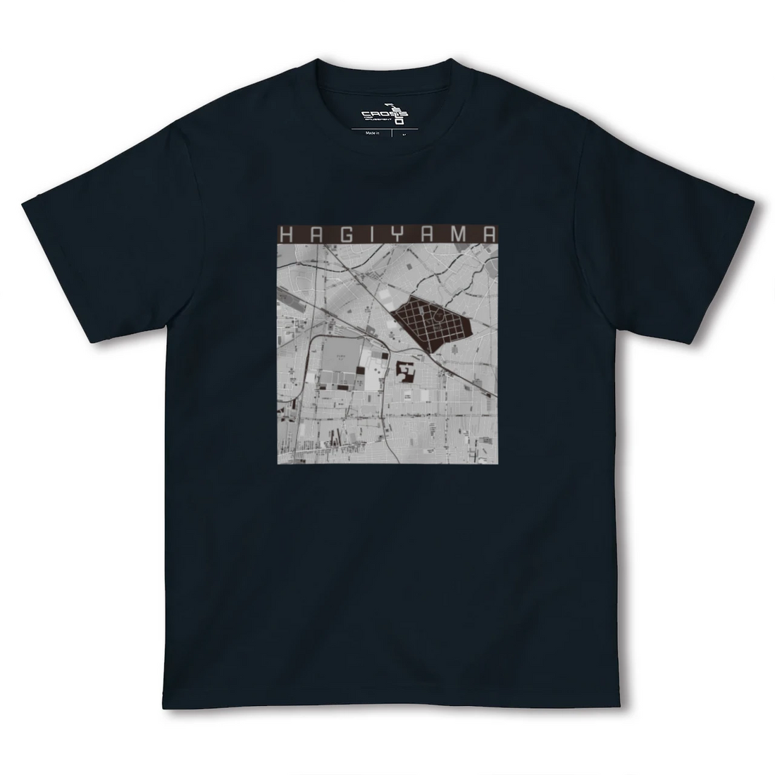 【萩山(東京都)】地図柄ヘビーウェイトTシャツ