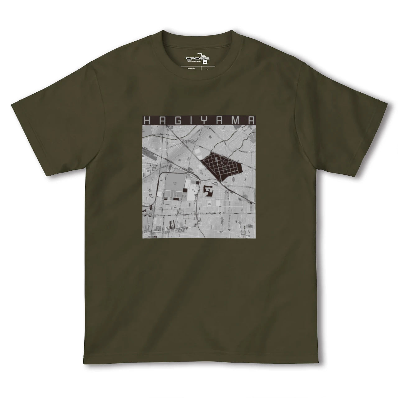 【萩山(東京都)】地図柄ヘビーウェイトTシャツ